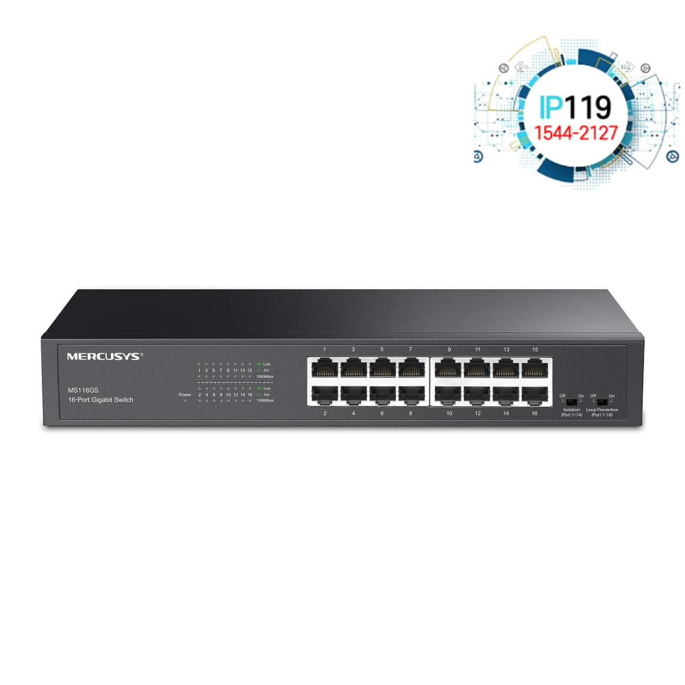 Mercusys 머큐시스 효율적인 관리 MS116GS 스마트 스위치