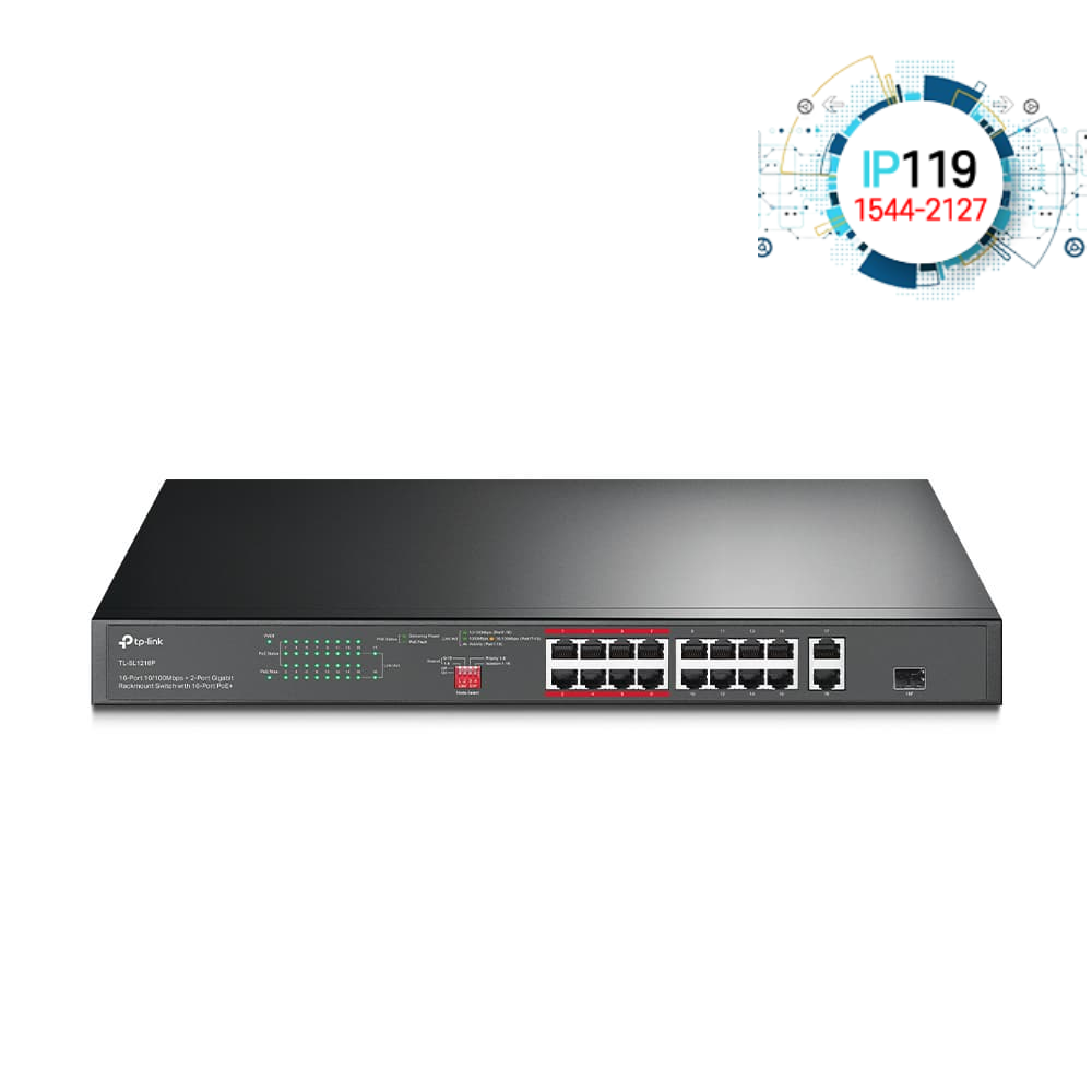 TPLINK 티피링크 랙마운트 TL-SL1218P 스위칭허브
