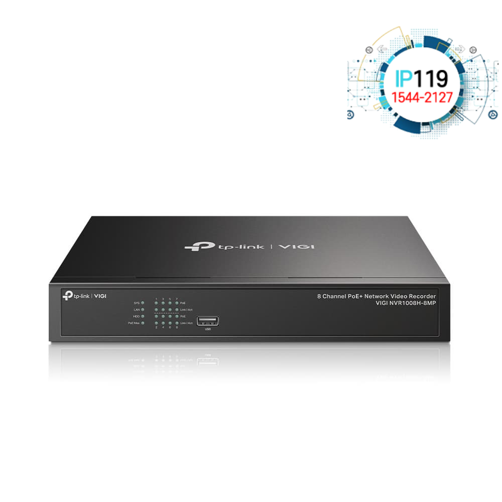 TPLINK 티피링크 고화질 영상 VIGI NVR1008H-8MP 네트워크 비디오 레코더