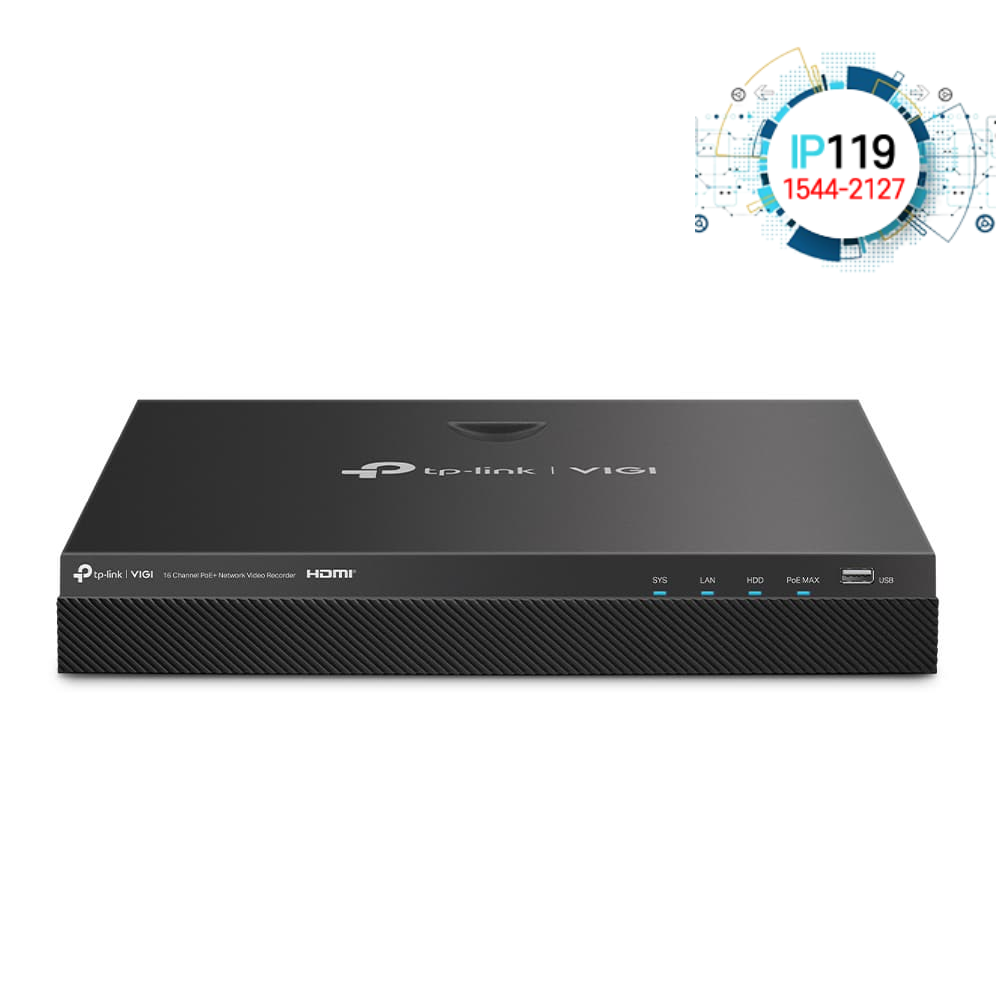 TPLINK 티피링크 PoE VIGI NVR2016H-16P 고속 데이터 전송